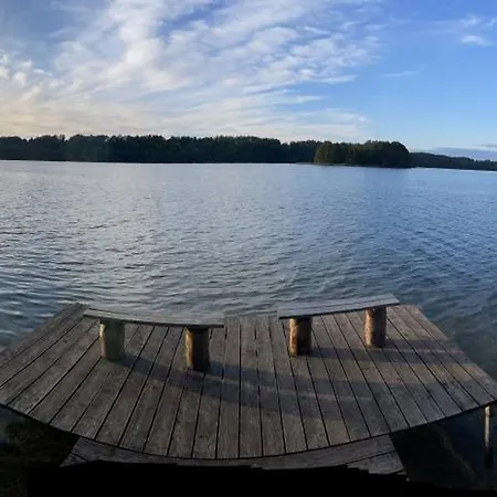 Karmelowe Kaszuby, Z Jacuzzi Na Tarasie Z Widokiem Na Jezioro Chalet Stężyca