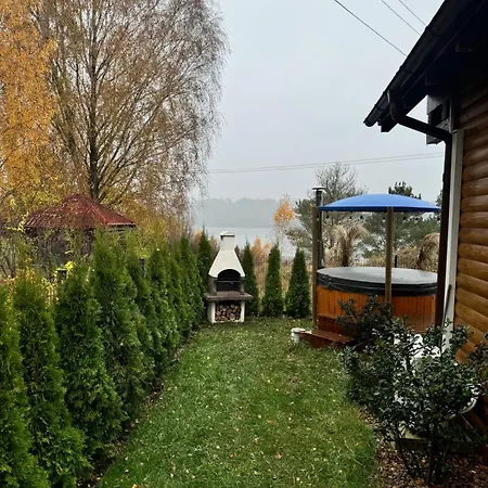 Karmelowe Kaszuby, Z Jacuzzi Na Tarasie Z Widokiem Na Jezioro