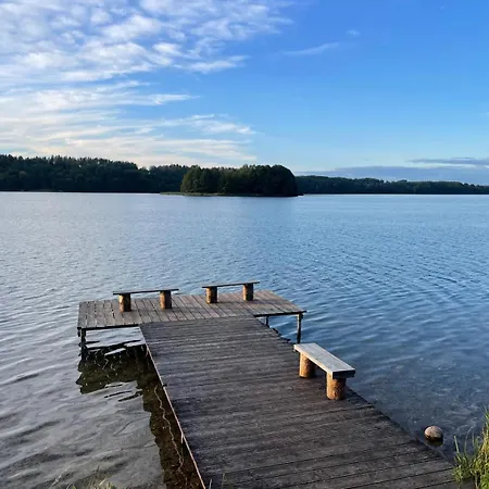 Chalet Karmelowe Kaszuby, Z Jacuzzi Na Tarasie Z Widokiem Na Jezioro