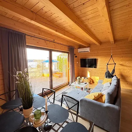 Chalet Karmelowe Kaszuby, Z Jacuzzi Na Tarasie Z Widokiem Na Jezioro