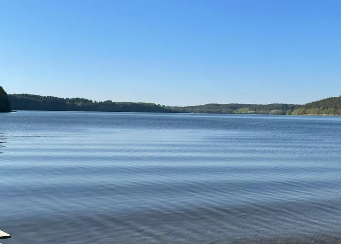 Karmelowe Kaszuby, Z Jacuzzi Na Tarasie Z Widokiem Na Jezioro Alpstuga Stężyca