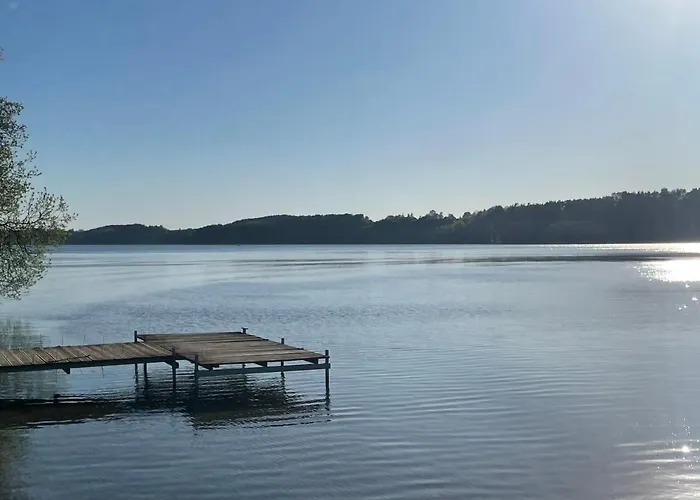 Karmelowe Kaszuby, Z Jacuzzi Na Tarasie Z Widokiem Na Jezioro *