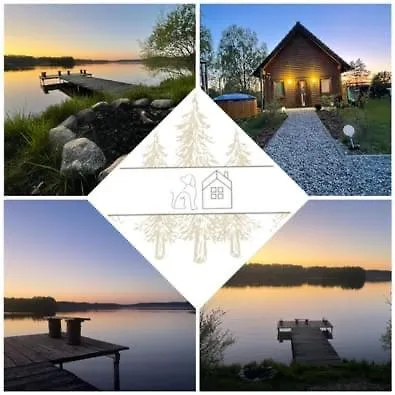 Karmelowe Kaszuby, Z Jacuzzi Na Tarasie Z Widokiem Na Jezioro