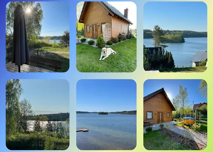 Karmelowe Kaszuby, Z Jacuzzi Na Tarasie Z Widokiem Na Jezioro Alpstuga *