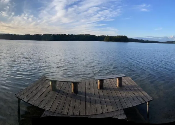 Karmelowe Kaszuby, Z Jacuzzi Na Tarasie Z Widokiem Na Jezioro Alpstuga Stężyca