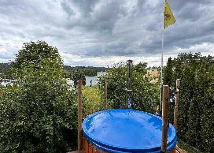 Alpstuga Karmelowe Kaszuby, Z Jacuzzi Na Tarasie Z Widokiem Na Jezioro Stężyca