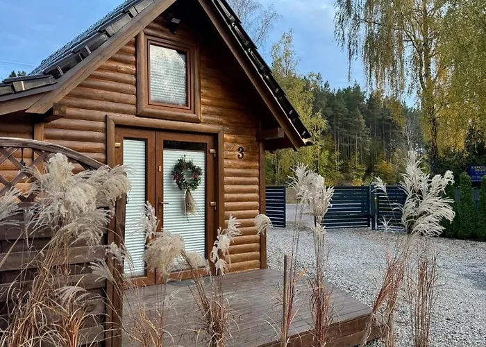 Karmelowe Kaszuby, Z Jacuzzi Na Tarasie Z Widokiem Na Jezioro Alpstuga *