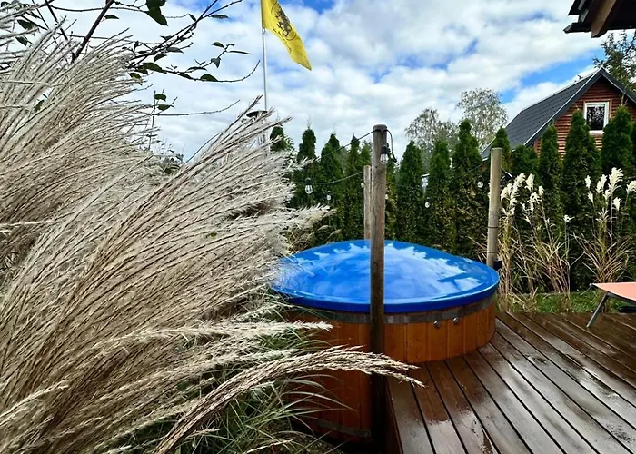 Alpstuga Karmelowe Kaszuby, Z Jacuzzi Na Tarasie Z Widokiem Na Jezioro Stężyca