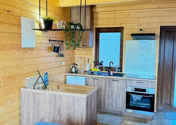 Karmelowe Kaszuby, Z Jacuzzi Na Tarasie Z Widokiem Na Jezioro Alpstuga *